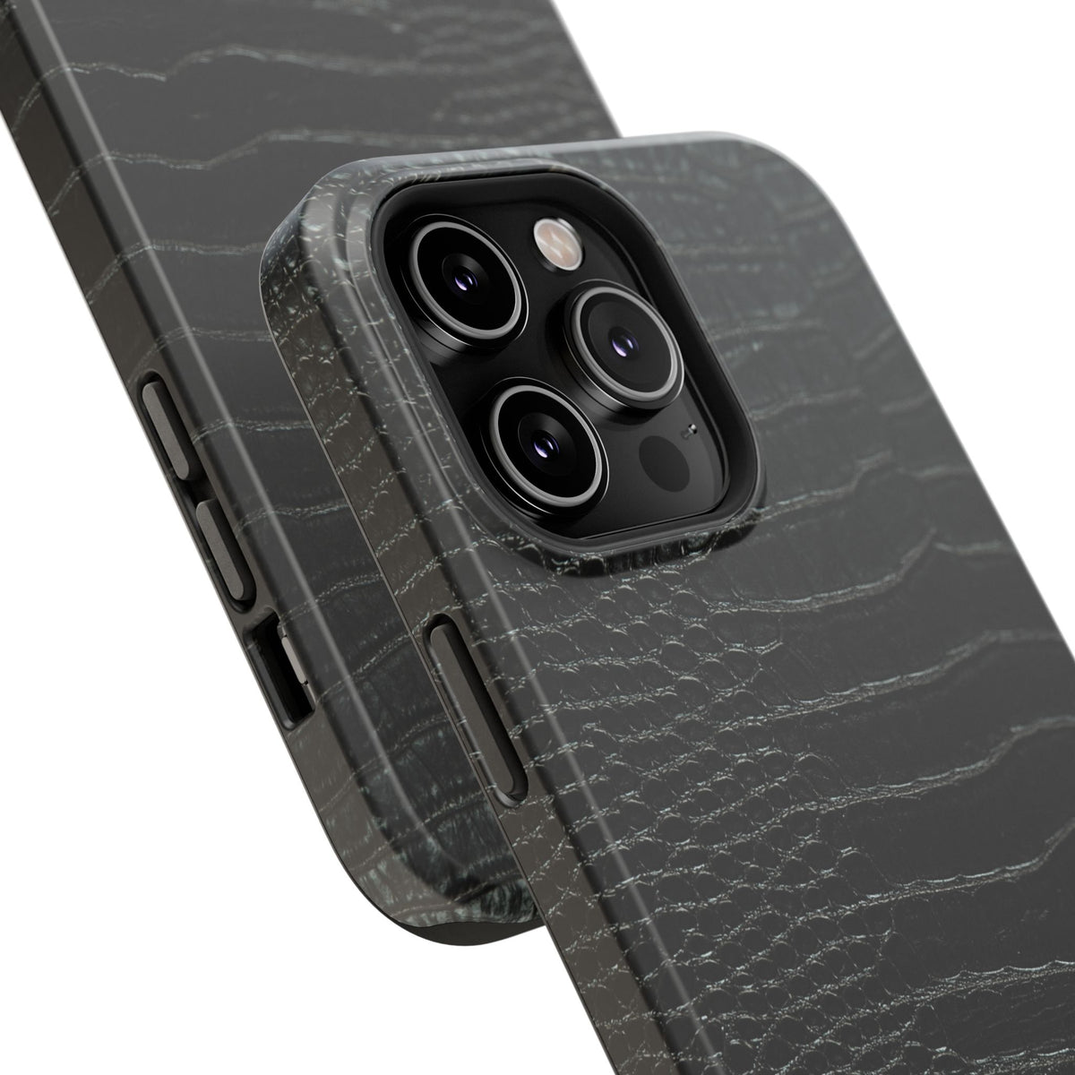 Black Croc Phone Case