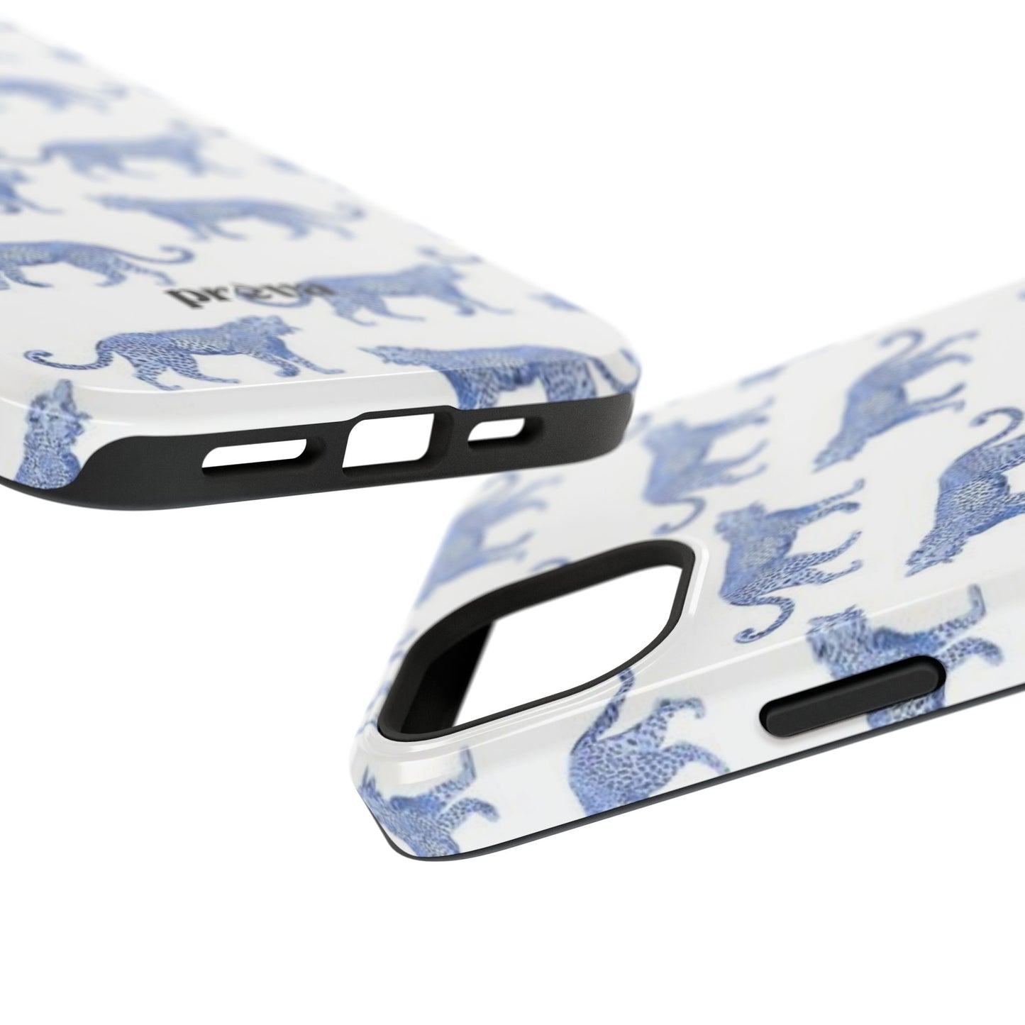 Blue Leopard Pattern Phone Case