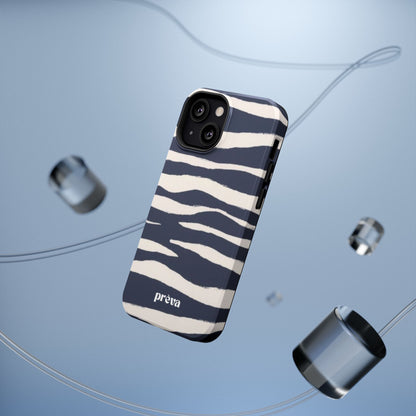 Navy & Cream Zebra Phone Case