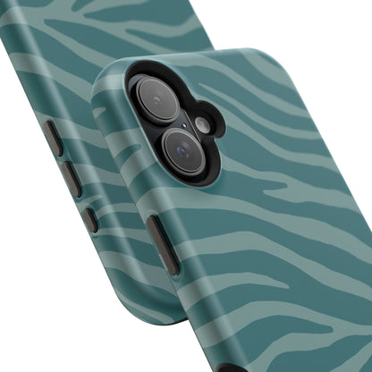 Teal Zebra Phone Case