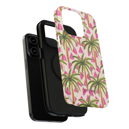 Phone Case — Pink Palm Tree Impact-Resistant Protector