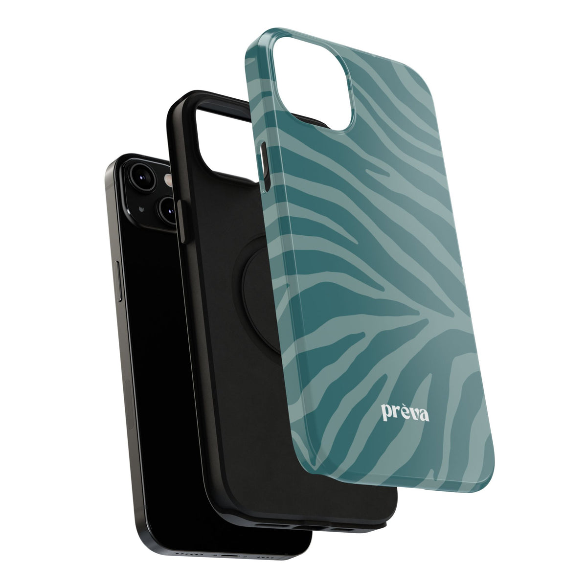 Teal Zebra Phone Case