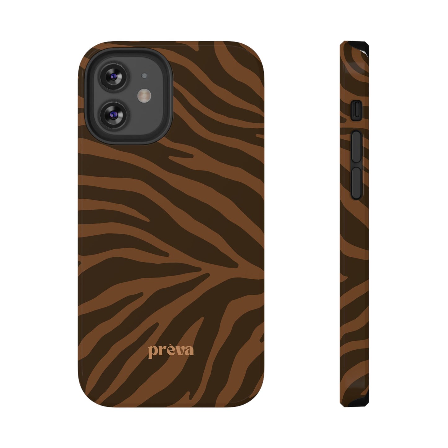 Brown Tiger Stripe Phone Case