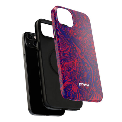Marbled Red & Purple Impact Phone Case