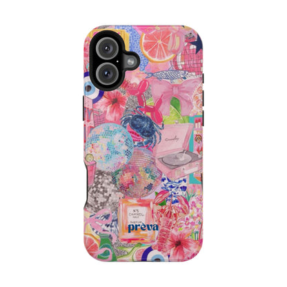 Floral & Pink Collage Phone Case
