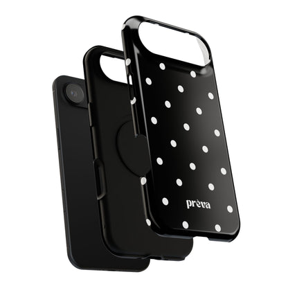 Black with White Polka Dots Phone Case