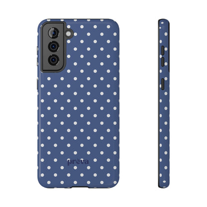 Navy Polka Dot Phone Case