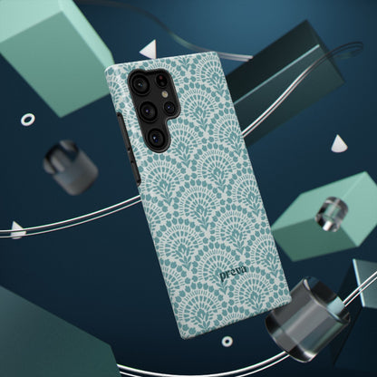 Aqua Lace Pattern Phone Case
