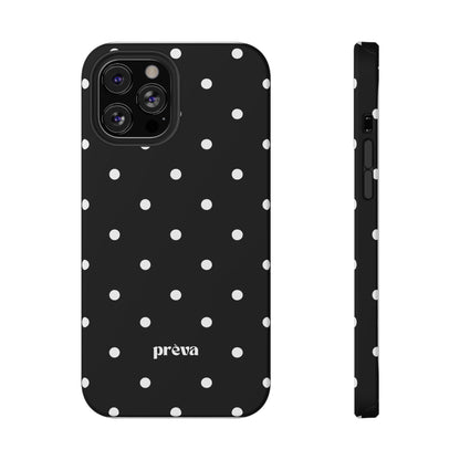 Black with White Polka Dots Phone Case