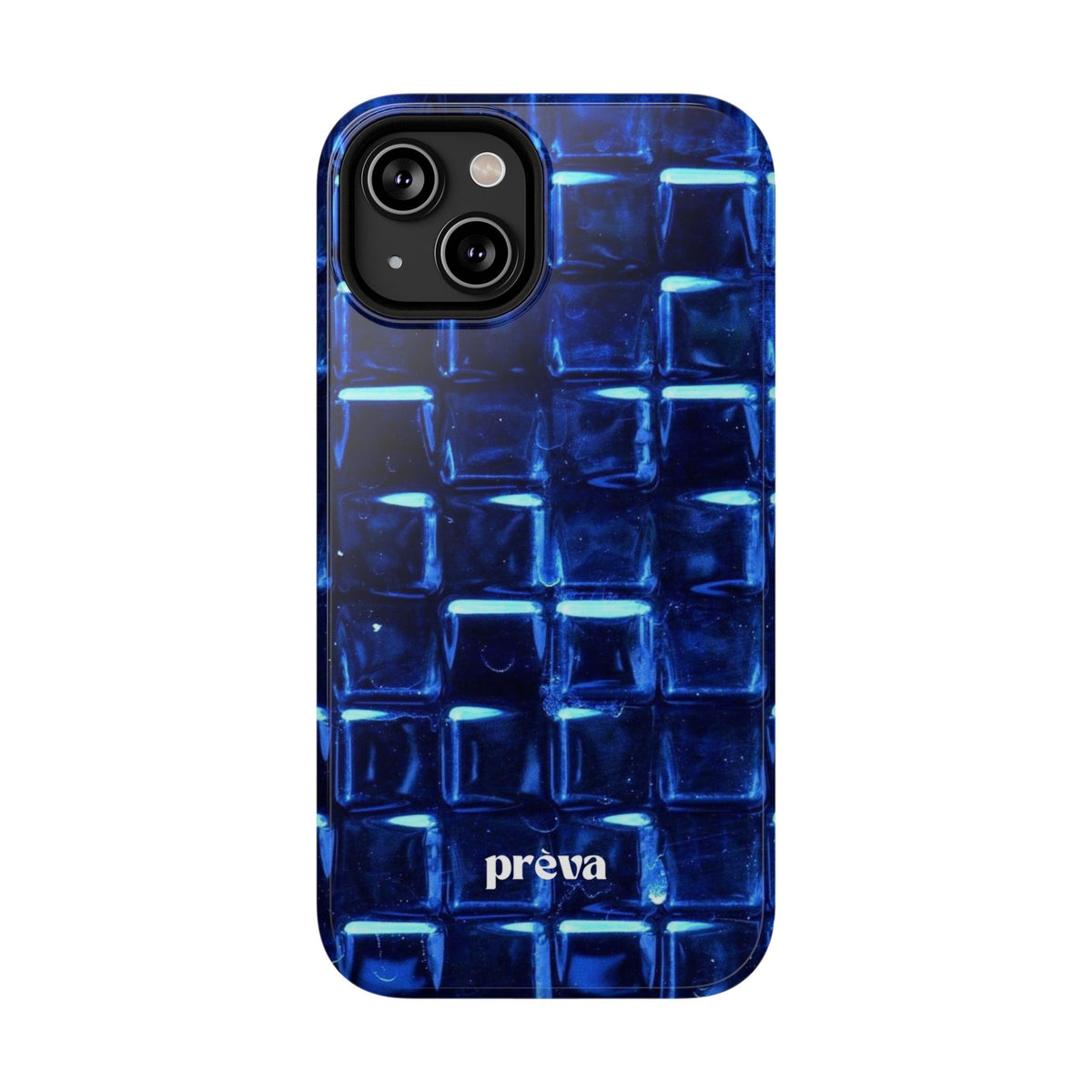 Blue Glass Tile Impact-Resistant Phone Case