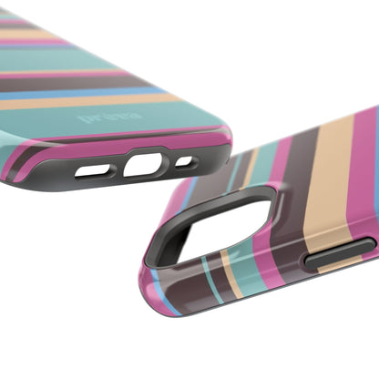 Cocoa Palm Stripes Phone Case