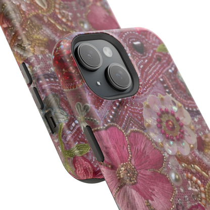 Floral Embroidery Phone Case