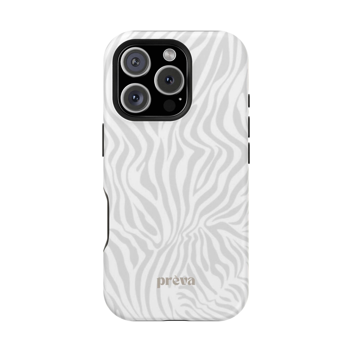 Zebra White Wave Phone Case