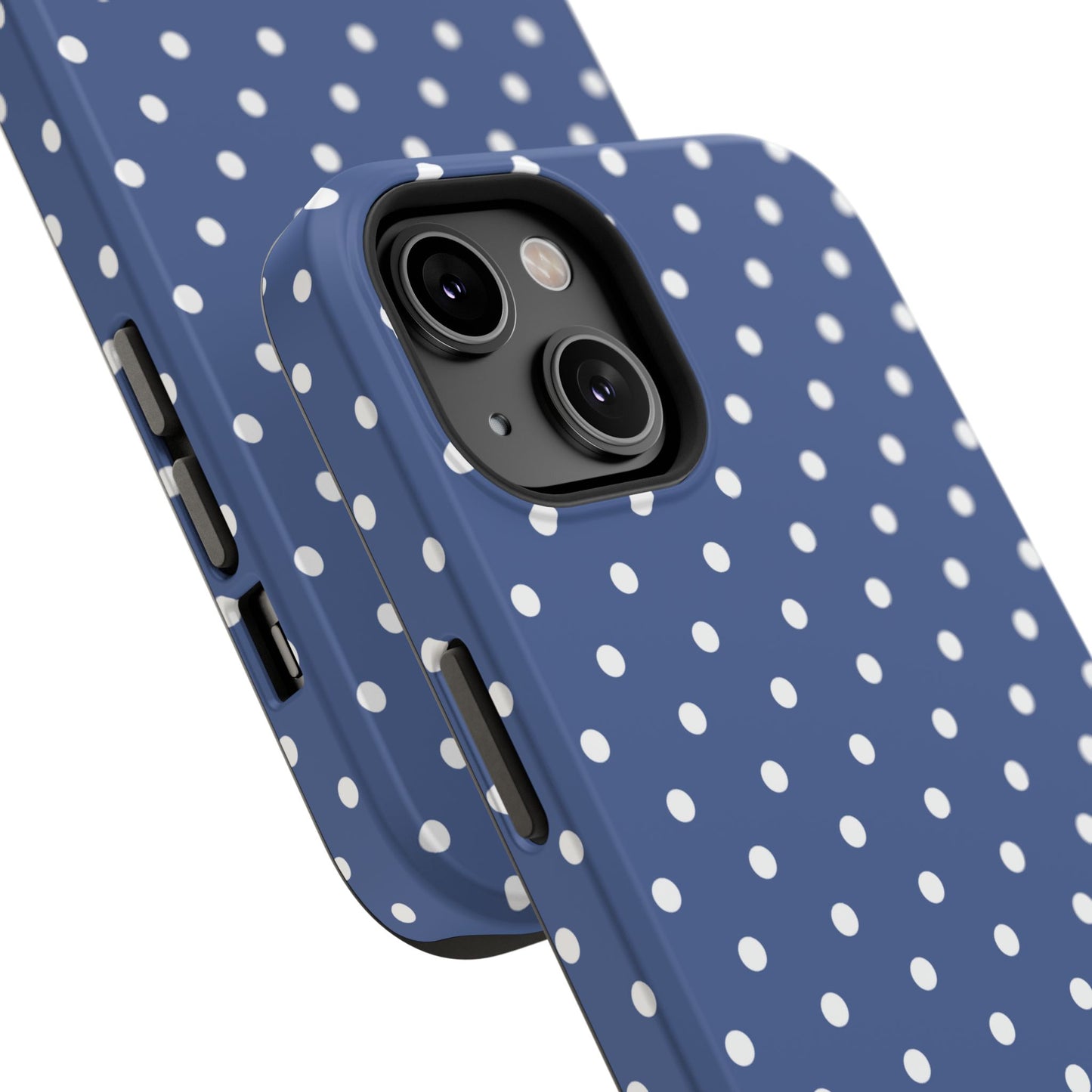 Navy Polka Dot Phone Case