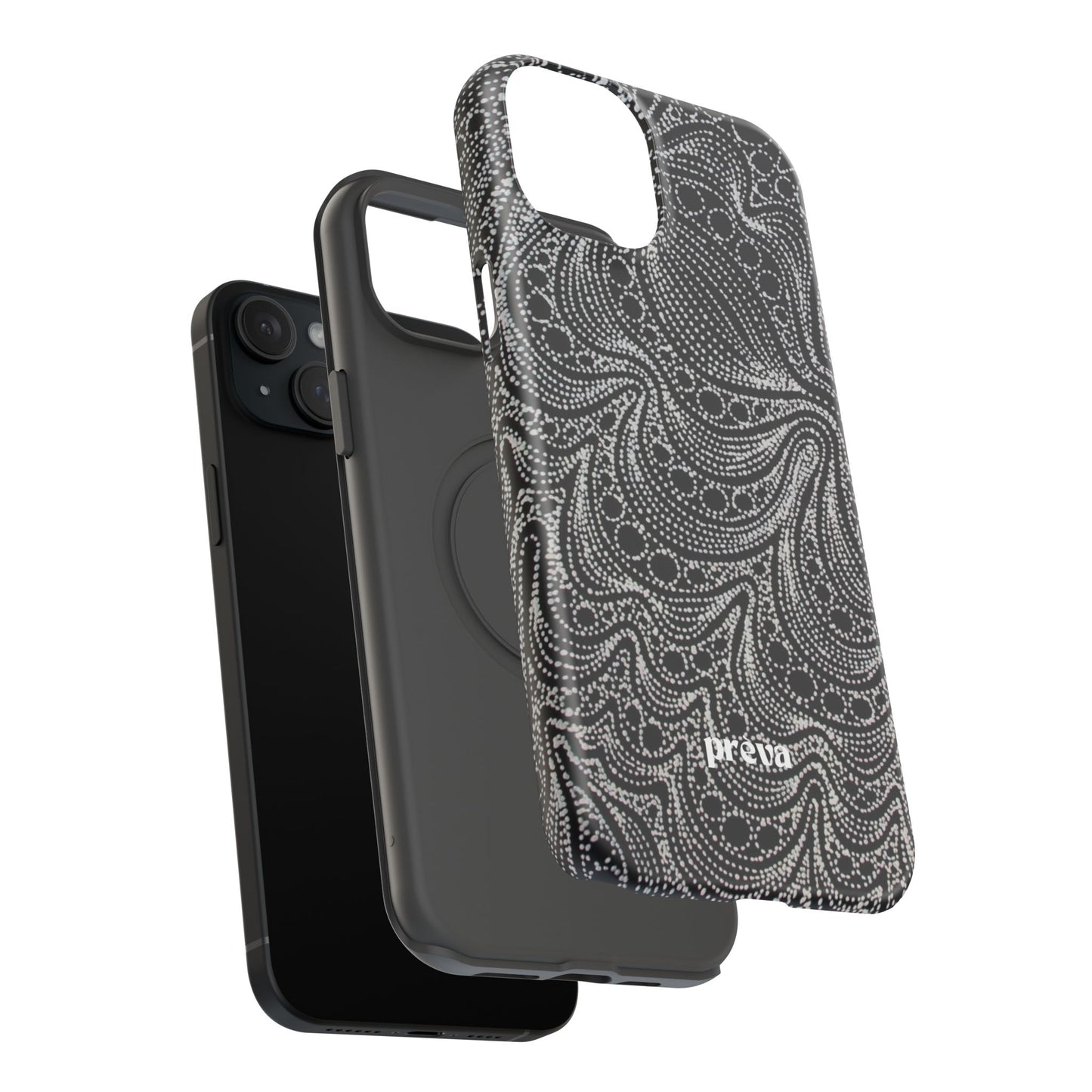 Abstract Midnight Lace Phone Case