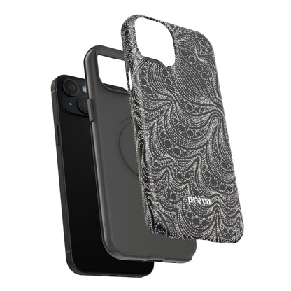Abstract Midnight Lace Phone Case