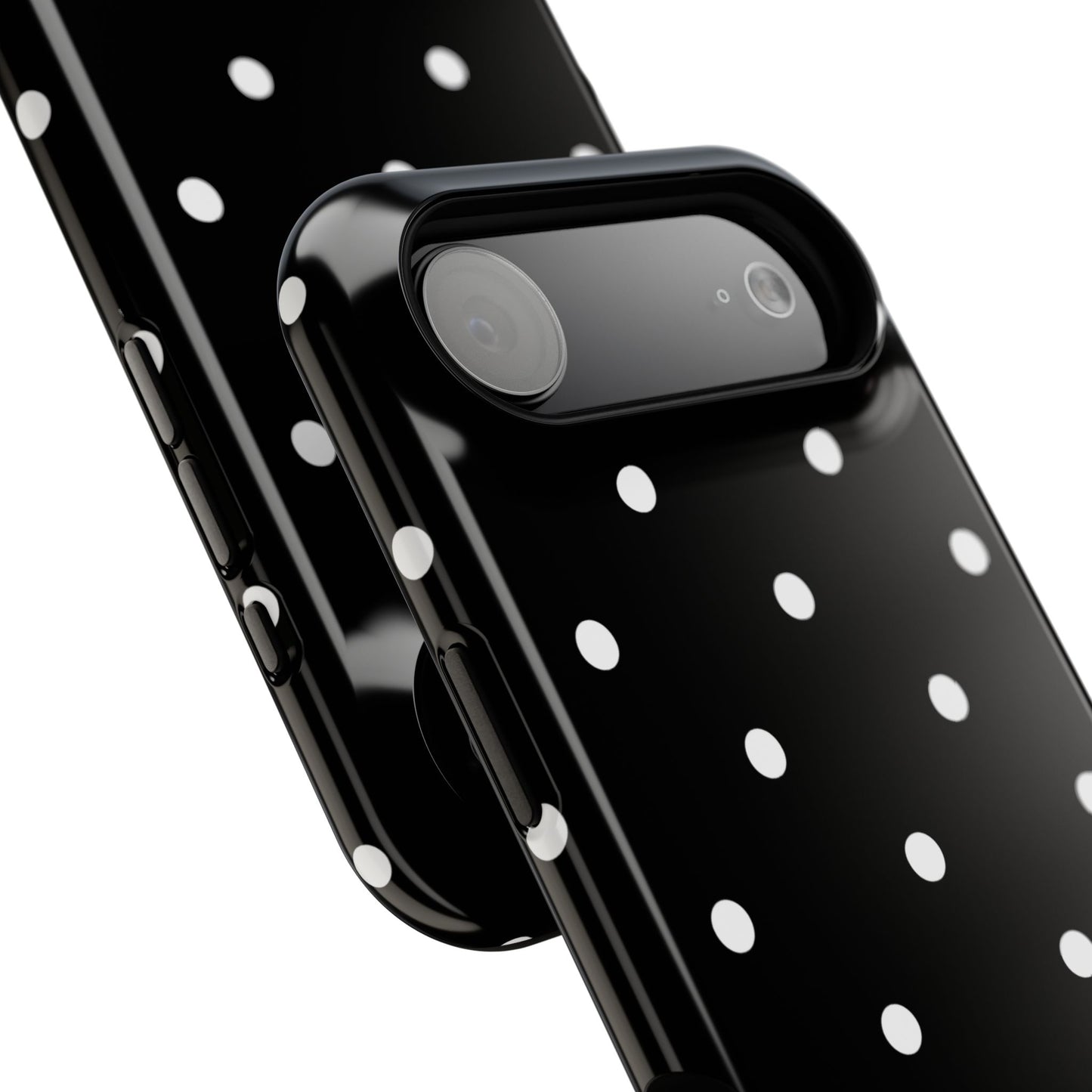 Black with White Polka Dots Phone Case