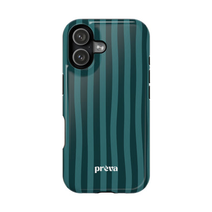 Dark Stripes Turquoise Phone Case