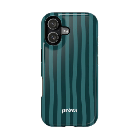 Dark Stripes Turquoise Phone Case