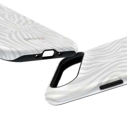 Zebra White Wave Phone Case