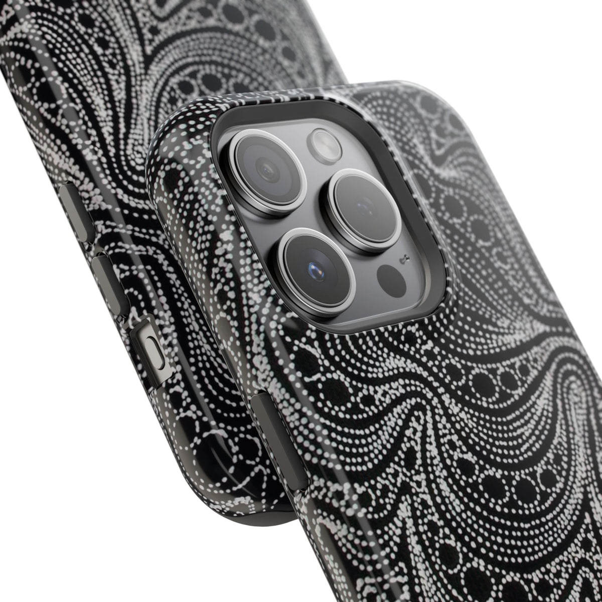 Abstract Midnight Lace Phone Case