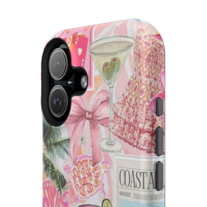 Pink Cocktail Collage Phone Case