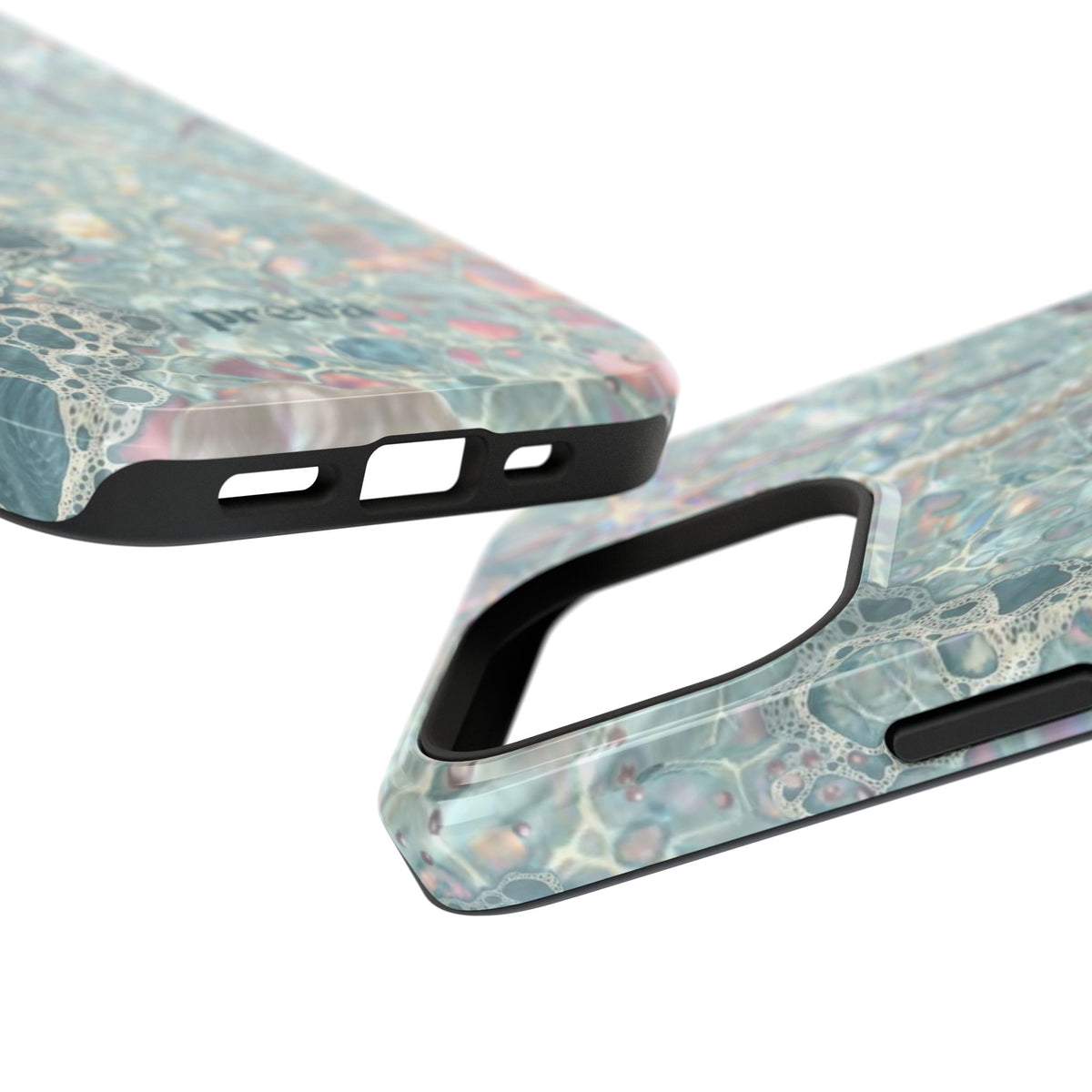 Marbled Seafoam Impact-Resistant Phone Case
