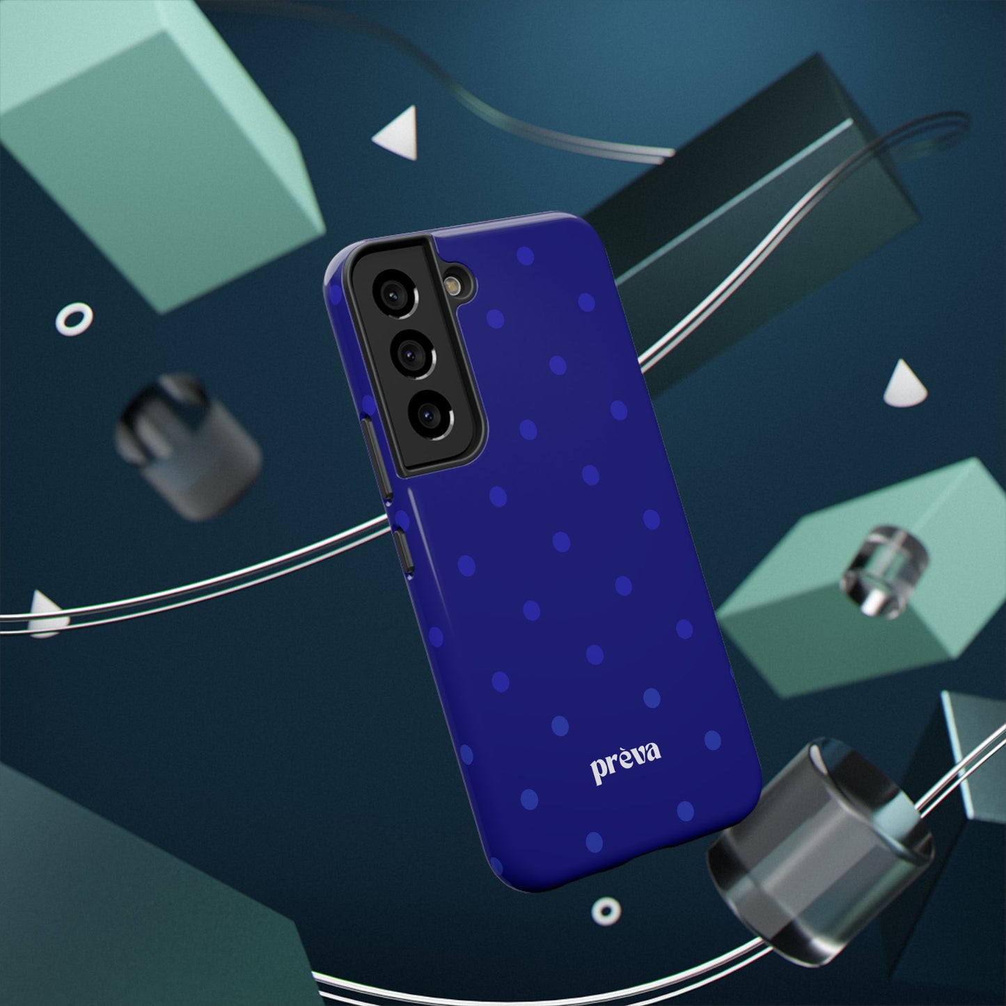 Dark Blue Polka Dots Phone Case
