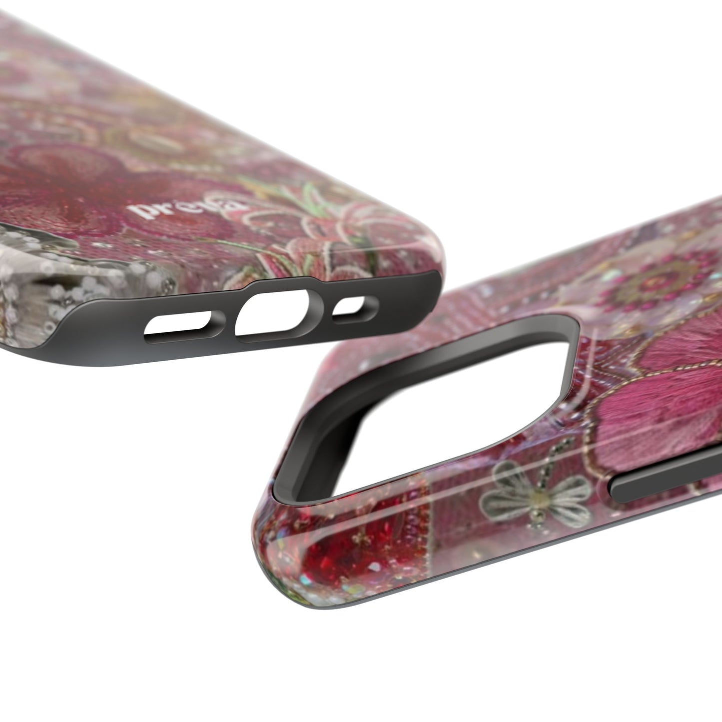 Floral Embroidery Phone Case
