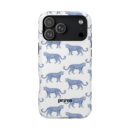 Blue Leopard Pattern Phone Case