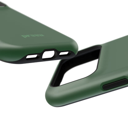 Impact-Resistant Phone Case — Forest Green Slim Armor