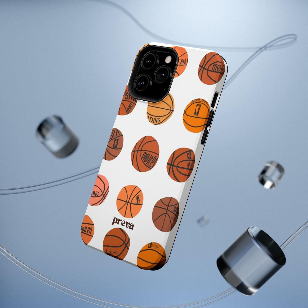White Basketball Phone Case