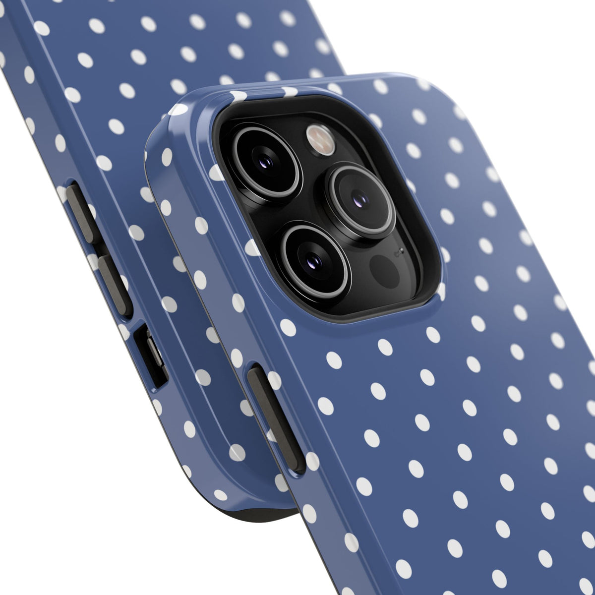 Navy Polka Dot Phone Case