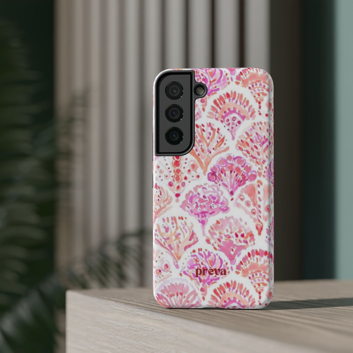 Pink Shell Watercolor Phone Case