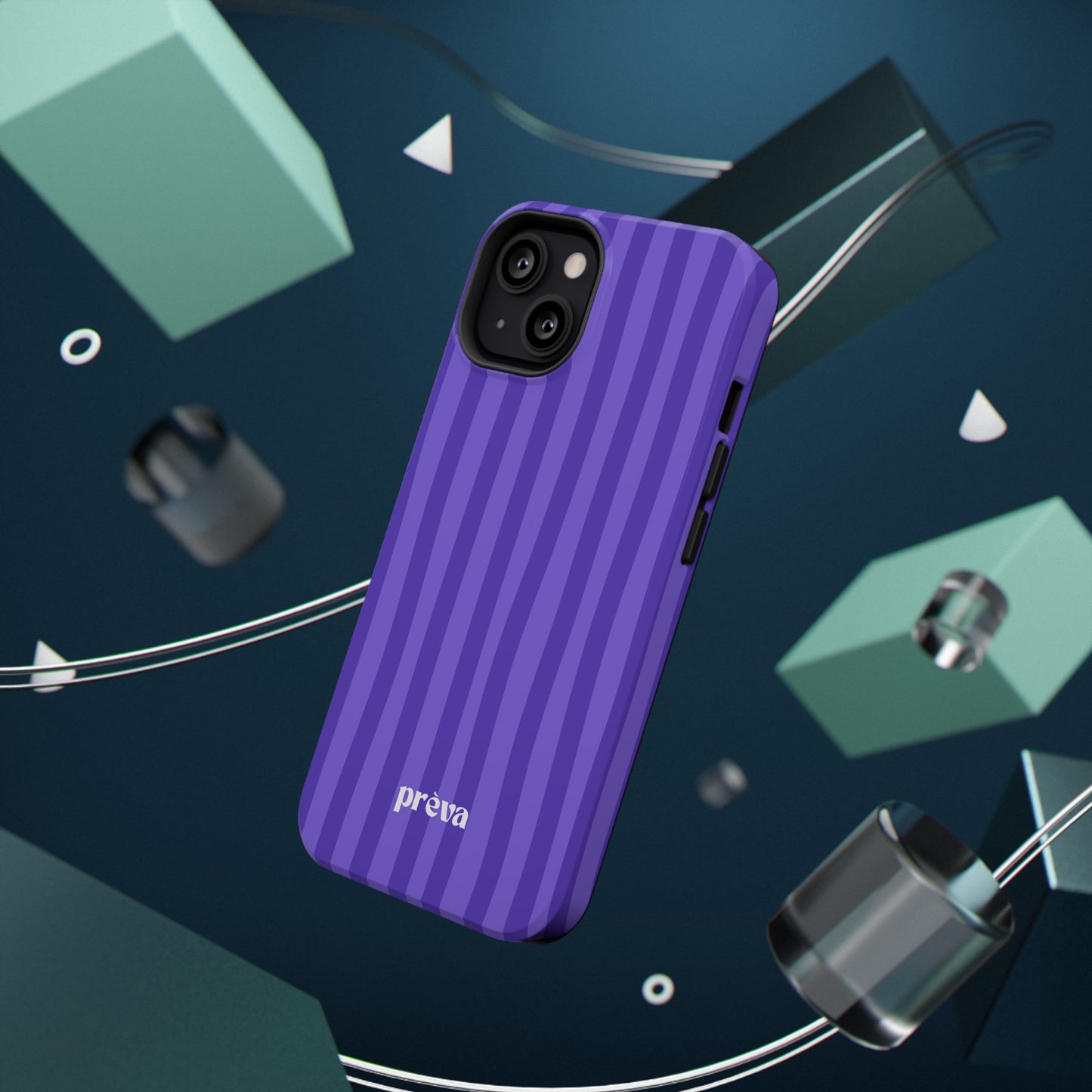 Dark Purple Stripes Phone Case