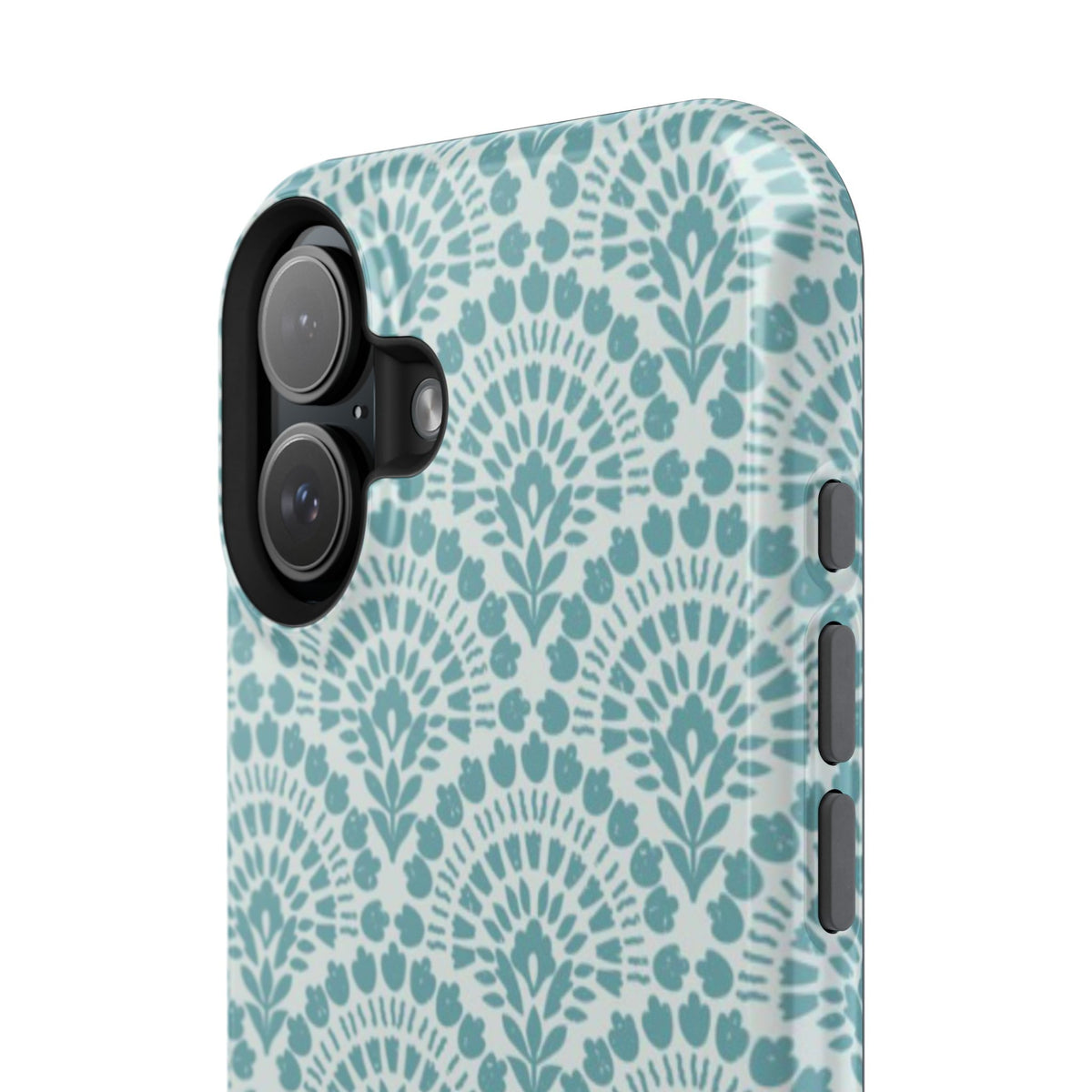 Aqua Lace Pattern Phone Case