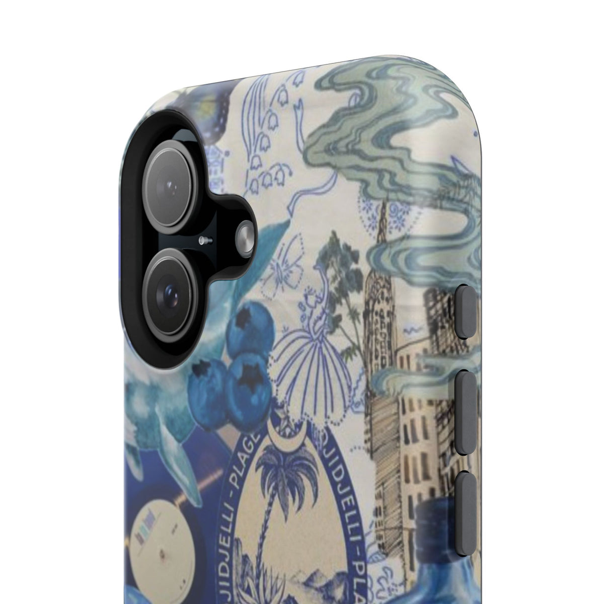 Blue Night Collage Phone Case