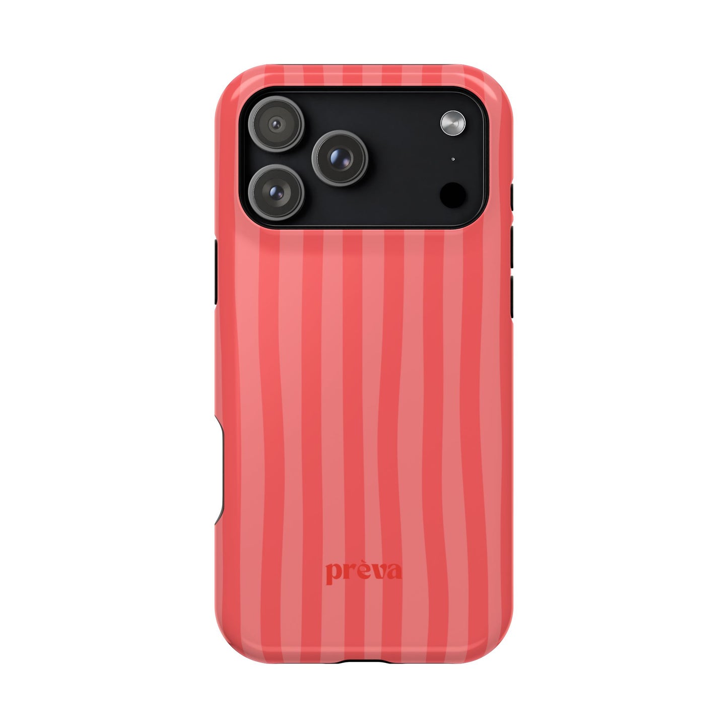 Coral Stipes Phone Case