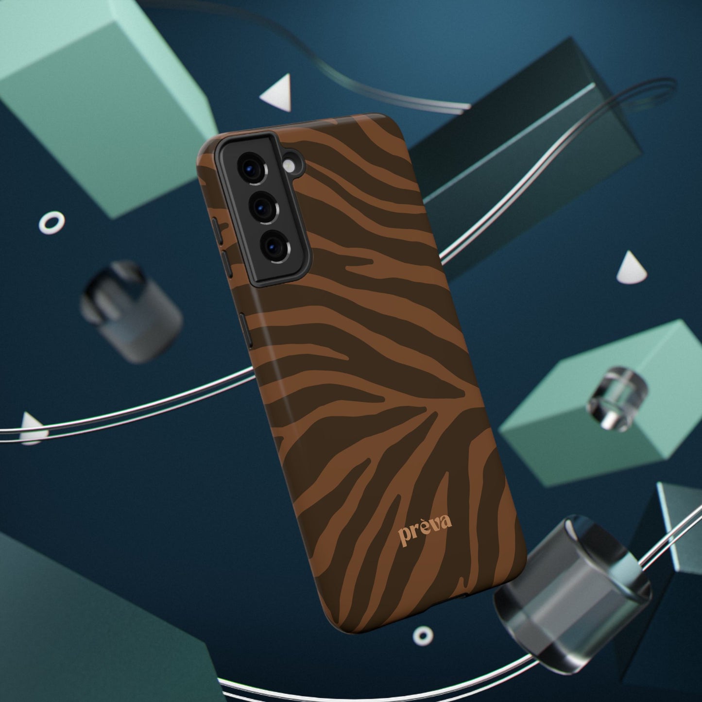 Brown Tiger Stripe Phone Case