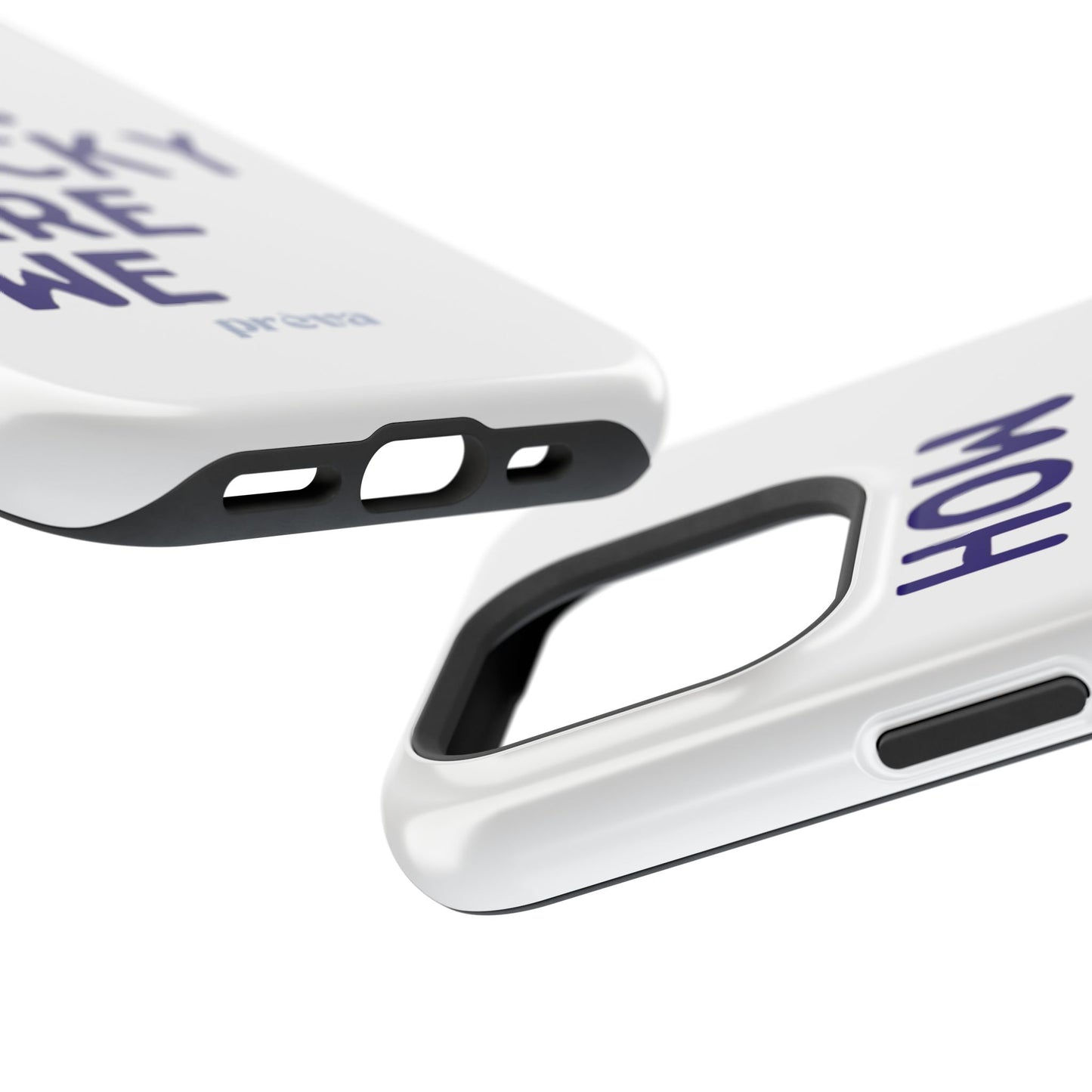 How Lucky Are We White Phone Case