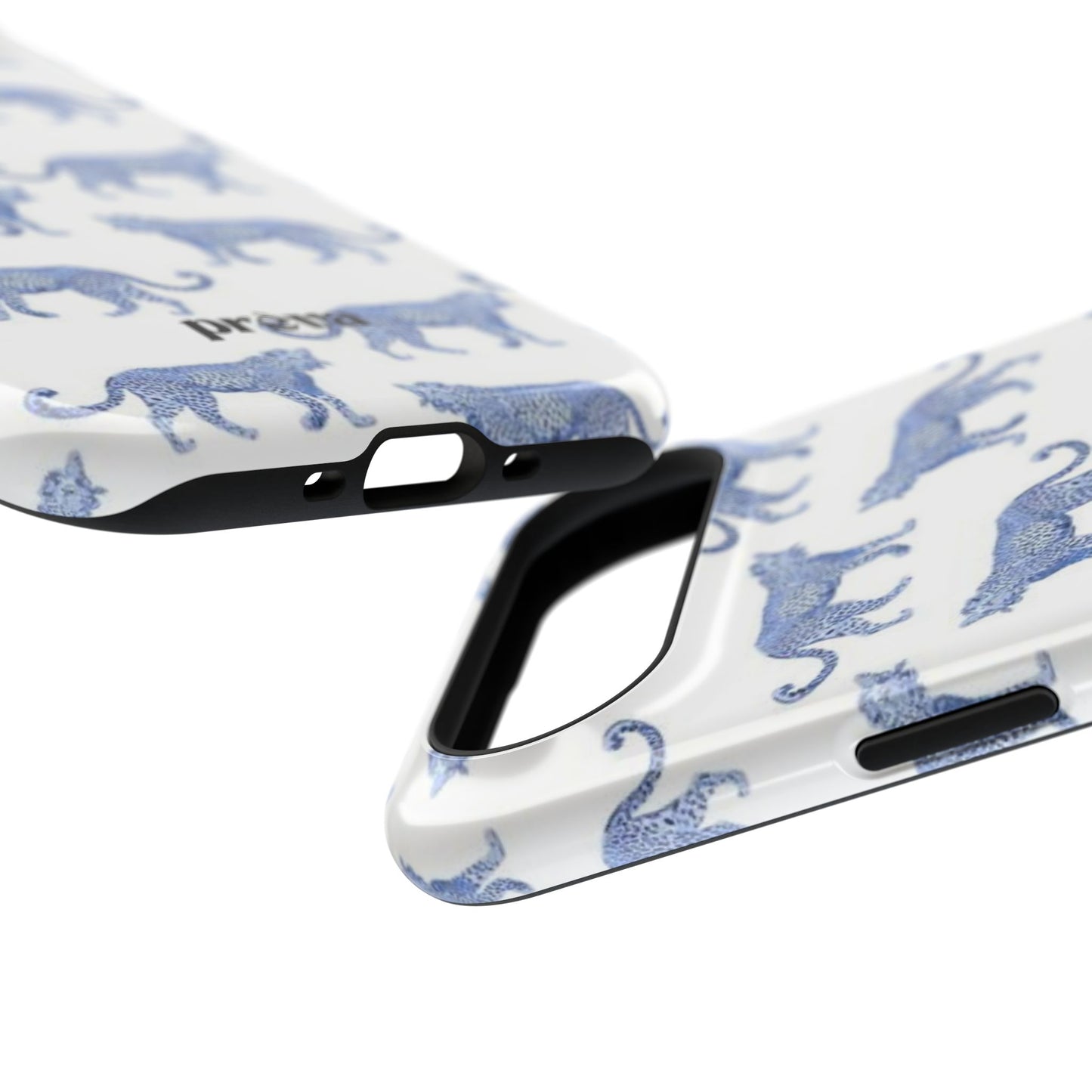 Blue Leopard Pattern Phone Case