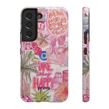 Pink Tropical Collage Phone Case