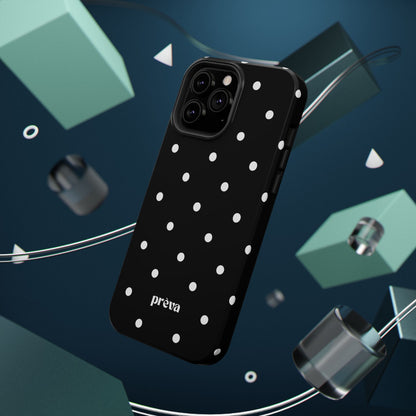 Black with White Polka Dots Phone Case