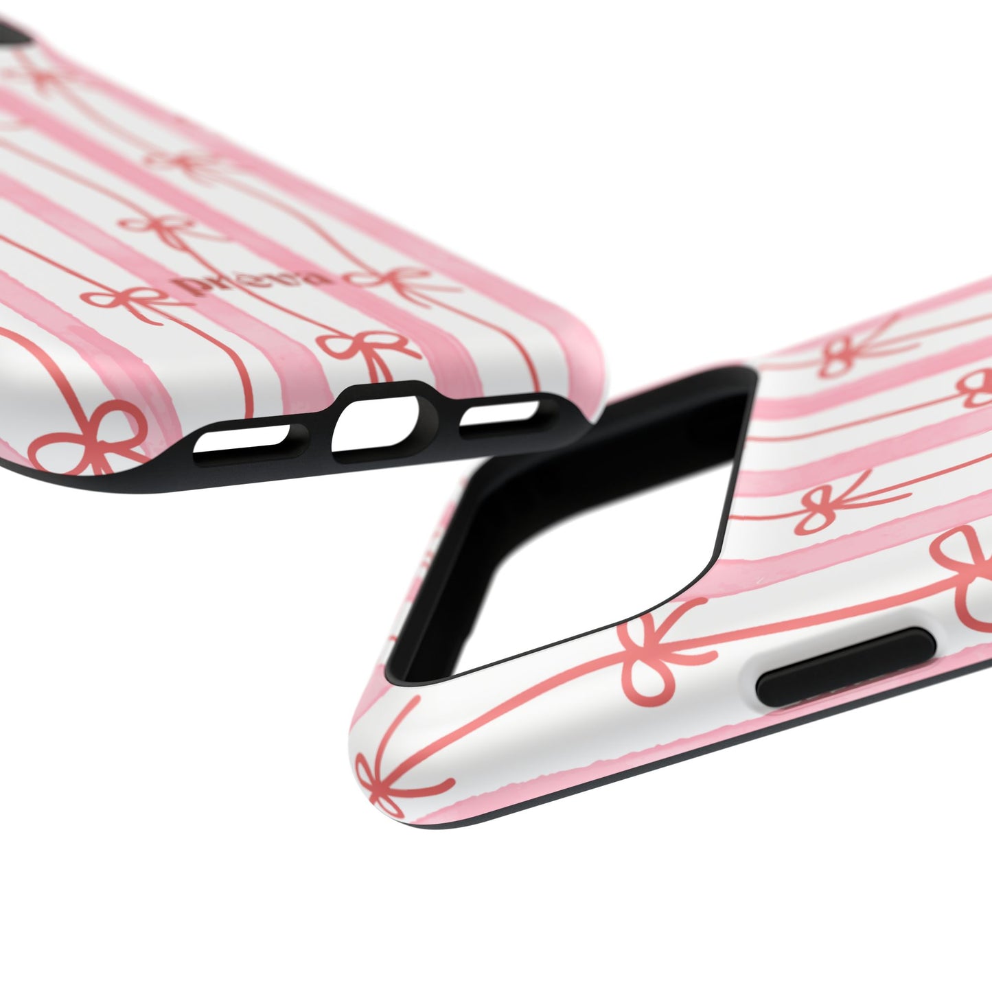 Pink Bow Chain Phone Case