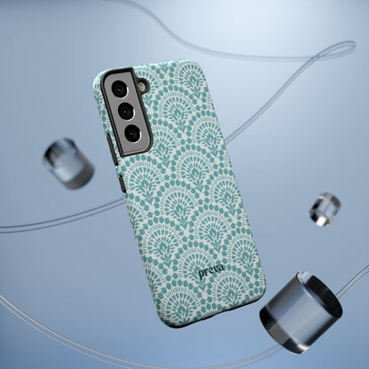 Aqua Lace Pattern Phone Case