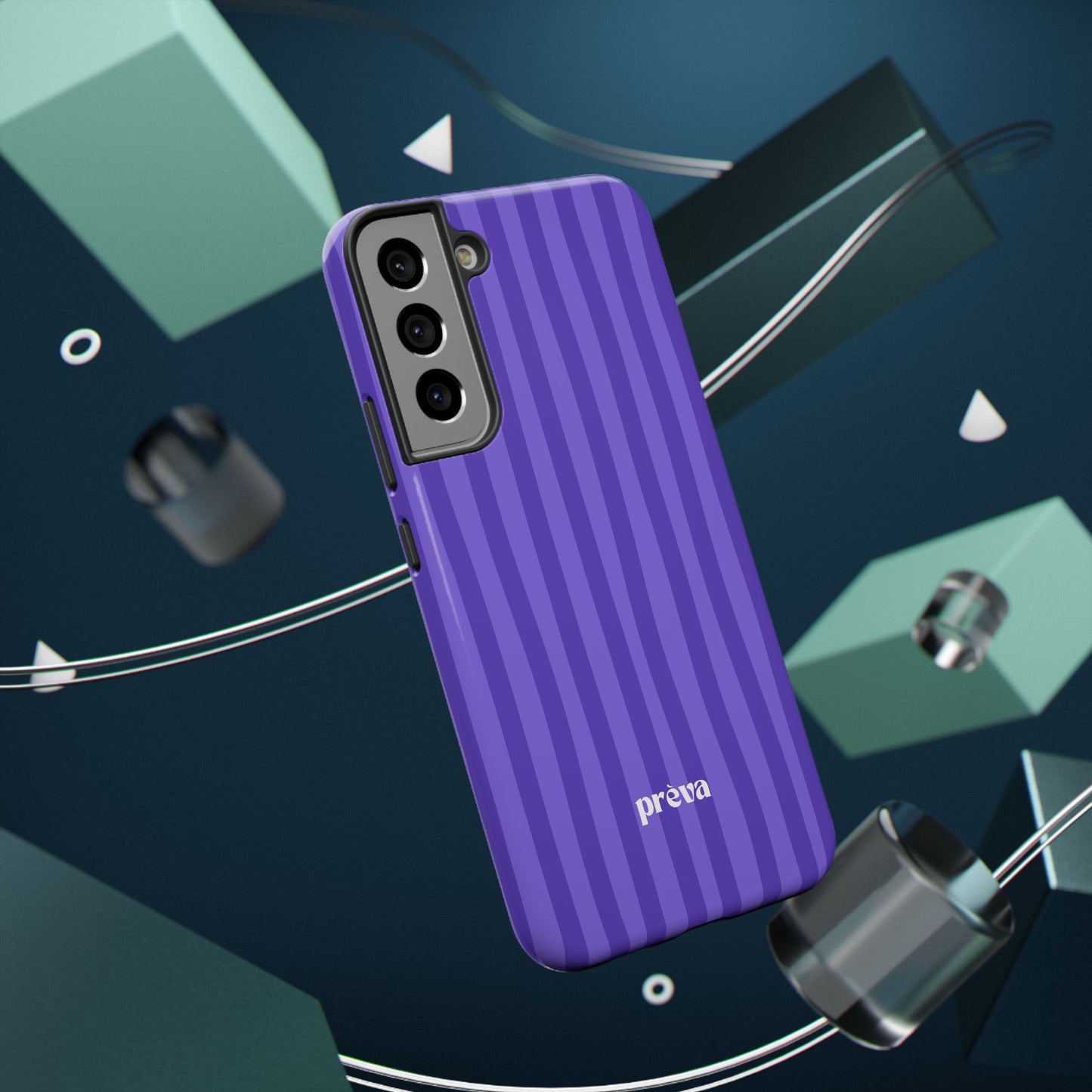 Dark Purple Stripes Phone Case