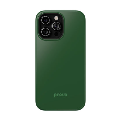 Impact-Resistant Phone Case — Forest Green Slim Armor