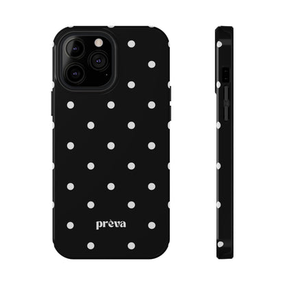 Black with White Polka Dots Phone Case