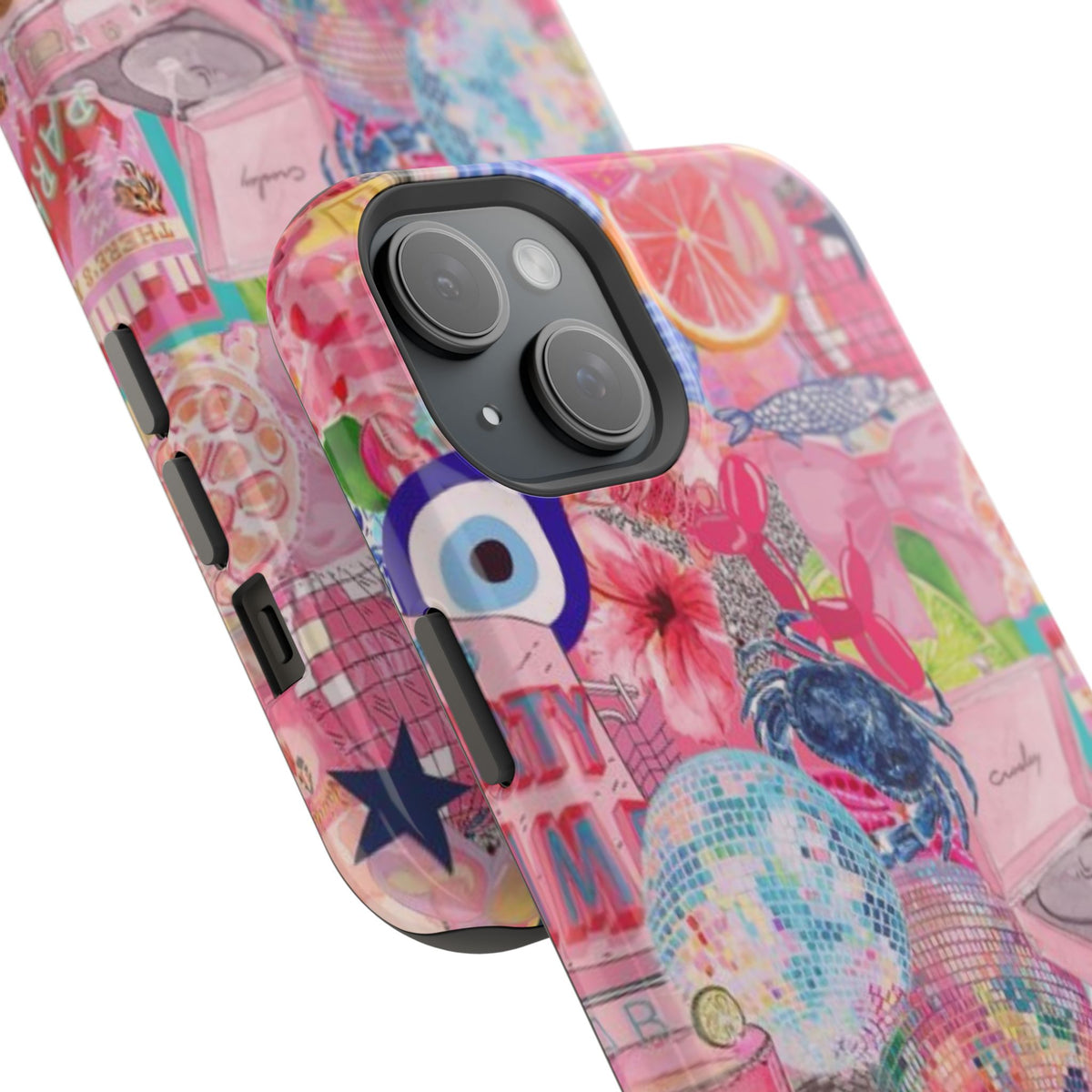 Floral & Pink Collage Phone Case