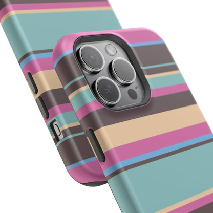 Cocoa Palm Stripes Phone Case